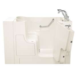 30-in. x 52-in. Outward Opening Door Walk-In Air Spa Bathtub with Right Door/Drain and Tub Faucet