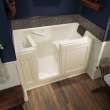 Acrylic Wit 32-In X 60-In Walk-In Soaking Bathtub With Left Hand Drain