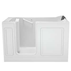 Acrylic Wit 32-In X 60-In Walk-In Air Spa Bathtub With Left Hand Drain
