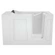 Acrylic Wit 30-In X 51-In Walk-In Soaking Bathtub With Right Hand Drain