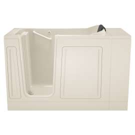 Acrylic Wit 28-In X 48-In Walk-In Soaking Bathtub With Left Hand Drain