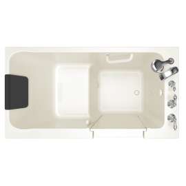 Acrylic Wit 32-In X 60-In Walk-In Soaking Bathtub With Right Hand Drain