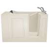 30-in. x 51-in. Walk-In Soaking Bathtub with Right-Hand Drain and Tub Faucet in Linen