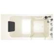 Acrylic Wit 30-In X 51-In Walk-In Soaking Bathtub With Right Hand Drain