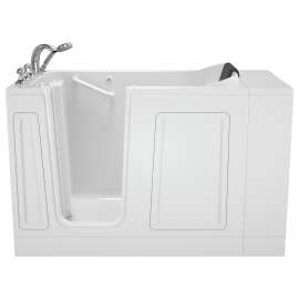 30-in. x 51-in. Walk-In Soaking Bathtub with Left-Hand Drain and Tub Faucet in White