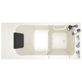 2848.119.WR-M Acrylic Wit 28-in. x 48-in. Walk-In Whirlpool Massage Bathtub with Right-Hand Drain and Tub Faucet