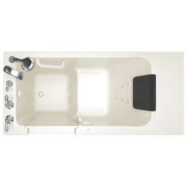 Acrylic Wit 28-In X 48-In Walk-In Whirpool Massage Bathtub With Left Hand Drain