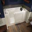 Acrylic Wit 28-In X 48-In Walk-In Soaking Bathtub With Left Hand Drain