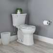 2-Piece Right Height Round Front Toilet in White