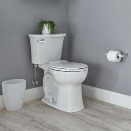 2-Piece Right Height Round Front Toilet in White