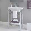 American Standard Edgemere Pedestal Sink With 4-in Centerset Holes (Without Console)