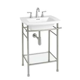 Edgemere 21.5-in. Metal Console Table Legs in Brushed Nickel