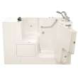 32-in. x 52-in. Outward Opening Door Walk-In Whirlpool Massage Bathtubs with Right Door/Drain and Tub Faucet in Linen