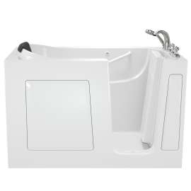 3060.109.SRW 30-in. x 60-in. Walk-In Soaking Bathtub with Right-Hand Drain and Tub Faucet in White