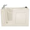 3060.109.CLL 30-in. x 60-in. Walk-In Air Spa and Whirlpool Massage Bathtub with Left-Hand Drain and Tub Faucet in Linen