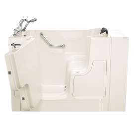 30-in. x 52-in. Outward Opening Door Walk-In Soaking Bathtub with Left Door/Drain and Tub Faucet