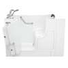 3052OD.109.ALW-PC 30-in. x 52-in. Outward Opening Door Walk-In Air Spa Bathtub with Left Door/Drain and Tub Faucet in White