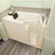3052.109.WR-M Gelcoat Wit 30-in. x 52-in. Walk-In Whirlpool Massage Bathtub with Right-Hand Drain and Tub Faucet