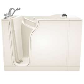 Gelcoat Wit 30-In X 52-In Walk-In Air Spa And Whirlpool Massage Bathtub With Left Hand Drain