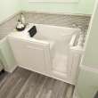 Gelcoat Wit 28-In X 48-In Walk-In Whirpool Bathtub With Right Hand Drain