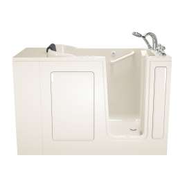 Gelcoat Wit 28-In X 48-In Walk-In Air Spa And Whirpool Bathtub With Right Hand Drain