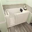 2848.109.AL-M Gelcoat Wit 28-in. x 48-in. Walk-in Air Spa Bathtub with Left-Hand Drain and Tub Faucet