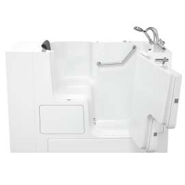 3252OD.109.SRW-PC 32-in. x 52-in. Outward Opening Door Walk-In Soaking Bathtub with Right Door/Drain and Tub Faucet in White