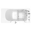 30-in. x 52-in. Outward Opening Door Walk-In Soaking Bathtub with Tub Faucet in White