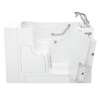 30-in. x 52-in. Outward Opening Door Walk-In Jet Massage Bathtub with Tub Faucet in White