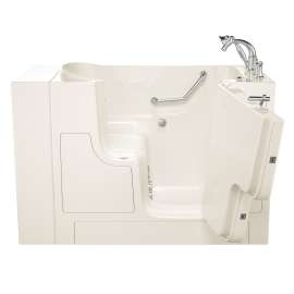 Gelcoat Wit 30-In X 52-In Walk-In Jet Massage Bathtub With Right Hand Drain
