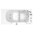 30-in. x 52-in. Outward Opening Door Walk-In Air Massage and Jet Massage Bathtub with Tub Faucet in White