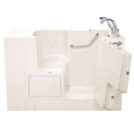 Gelcoat Wit 32-In X 52-In Walk-In Soaking Bathtub With Right Hand Drain