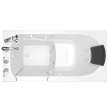30-in. x 60-in. Walk-In Air Spa and Whirlpool Massage Bathtub with Left-Hand Drain and Tub Faucet in White
