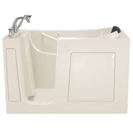 Gelcoat Wit 30-In X 60-In Walk-In Air Spa Bathtub With Left Hand Drain