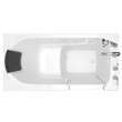 30-in. x 60-in. Walk-In Air Spa Bathtub with Right-Hand Drain and Tub Faucet in White
