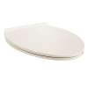 Elongated Toilet Seat with Trivantage in Linen