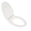 Elongated Closed Front Toilet Seat and Lid in White
