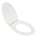 Elongated Closed Front Toilet Seat and Lid in White