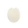 Round Closed-Front Toilet Seat with Soft Close, Grip Tight, and Quick Release in Linen