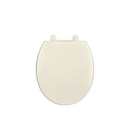 Round Closed-Front Toilet Seat with Soft Close, Grip Tight, and Quick Release in Linen