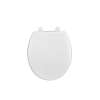 Round Closed-Front Toilet Seat with Soft Close, Grip Tight, and Quick Release in White