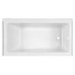 60-in. x 30-in. Fold Over Edge Bathtub with Right Hand Drain in Arctic