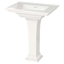 Town Square S Fine Fireclay 30-in Rectangular Pedestal Sink