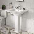 Town Square S Fine Fireclay 30-in Rectangular Pedestal Sink