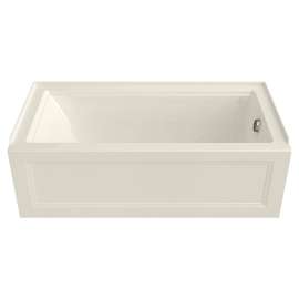 Town Square S 60-in Rectangular Alcove Bathtub with Left Side Drain