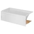 Town Square S 60-in Rectangular Alcove Bathtub with Left Side Drain - In Multiple Colors