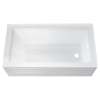 Town Square S 60-in Rectangular Alcove Bathtub with Right Side Drain