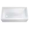 American Standard Town Square S 60-in Rectangular Alcove Bathtub with Left Side Drain