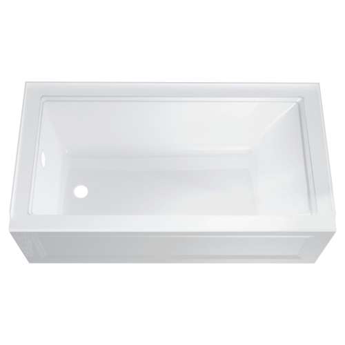 American Standard Town Square S 60-in Rectangular Alcove Bathtub with Left Side Drain - In Multiple Colors