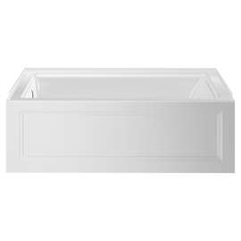 Town Square S 60-in Rectangular Alcove Bathtub with Left Side Drain - In Multiple Colors